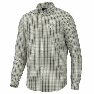 NEW LOCAL BOY OUTFITTERS men's stamps dress shirt in light beige olive green